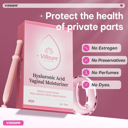 Villsure Hyaluronic Acid Vaginal Moisturizer for Women – pH Balance Support Vaginal Care Gel – Helps Relieve Dryness & Support Vaginal Health – Fragrance-Free