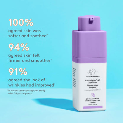Drunk Elephant Ceramighty AF Eye Balm - Moisturizing Eye Cream - Clean Clinical Skincare