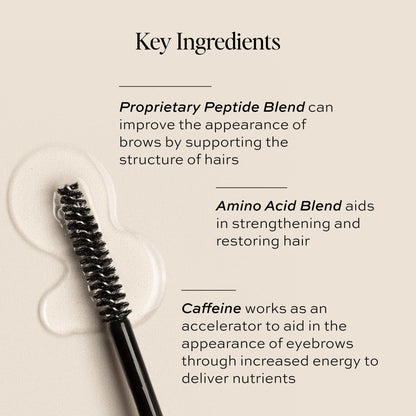 DIME Beauty Eyebrow Enhancing Gel, Clear Eyebrow Gel to Promote Fuller, Thicker, Stronger Brows, 0.20 oz / 6 mL