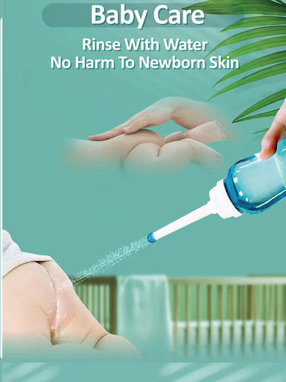 Peri Bottle for Postpartum Essentials & Perineal Care,Handheld Portable Bidet Spray Perineal Cleansing for Female Menstruation Lochia Hemorrhoids, 2 Nozzles & Lightweight, 500ml (16.9OZ)