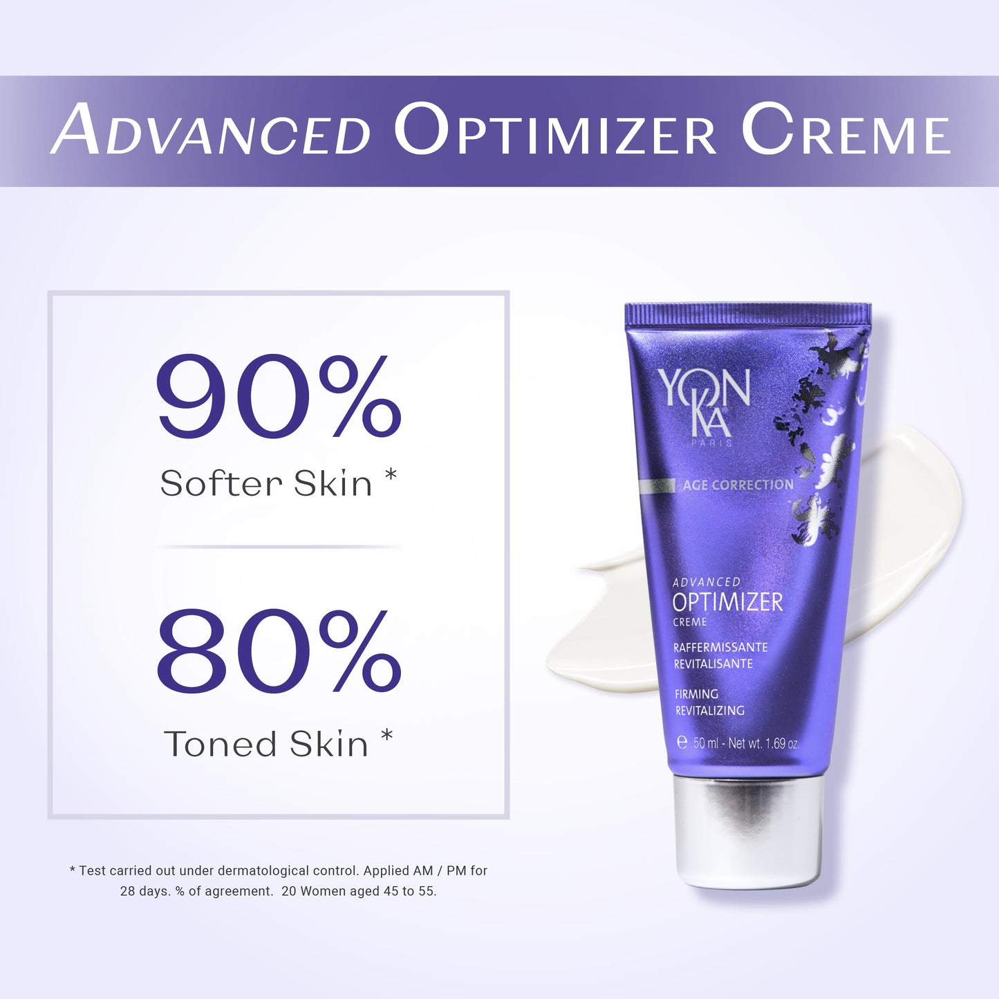 Yonka Advanced Optimizer Creme | Anti-Aging Face Cream to Firm and Tighten Skin | Moisturizer with Hyaluronic Acid | Clinically Proven to Lift Skin | Paraben-Free | 1.69 oz