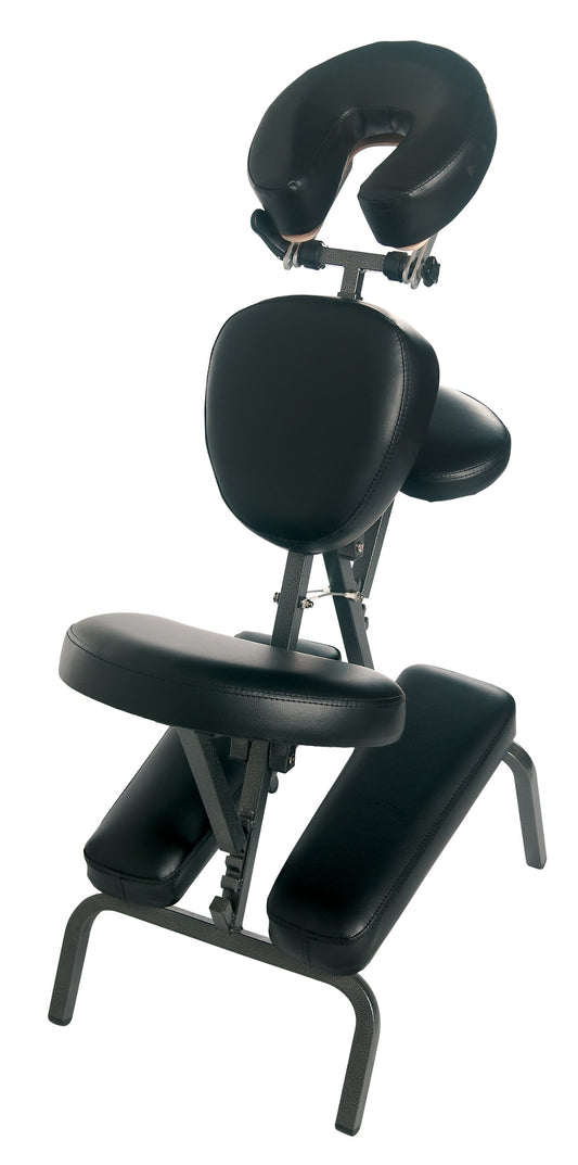 3B Scientific W60606BK-1 PVC Vinyl Pro Massage Chair, 500lbs Capacity, Black