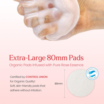 Neogen DERMALOGY Hyal Glow Rose Essence Pad – Hydrating, Firming & Radiance Boosting Toner Pads Infused with Rose Water, Niacinamide, Adenosine & 8 Types of Hyaluronic Acid 70 Pads / 4.6fl.oz