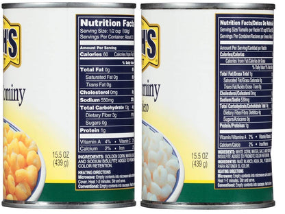 Bush's Best Baked Beans Variety Pack, 3 Golden Hominy Beans, 3 White Hominy Beans, 1 CT