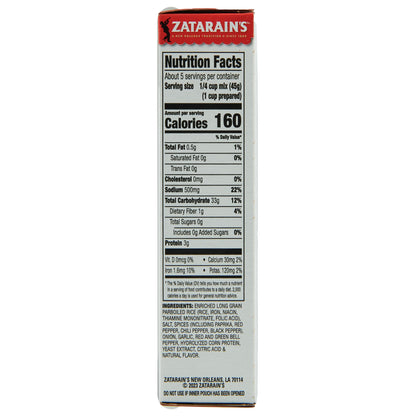 Zatarain's Rice Mix, Jambalaya, Long Grain Rice with Onions, Bell Peppers, Garlic, Paprika, and Red Peppers, Just Add Meat for Easy-Prep, New Orleans Style Rice Meal, 8 oz