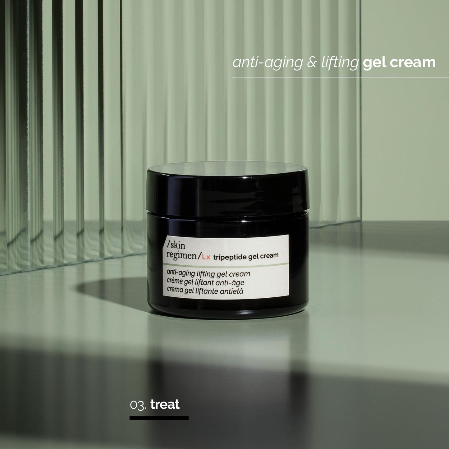 /skin regimen/Lx Tripeptide Gel Cream, Anti-Aging Lifting Moisturizer, Hydrates, Protects, Pollution Defense, Longevity Complex™, Peptides, Clean Beauty, Vegan, Travel Size, 0.85 Fl Oz