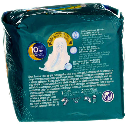 Always Ultra Thin Pads with flex wings , 14 count pack