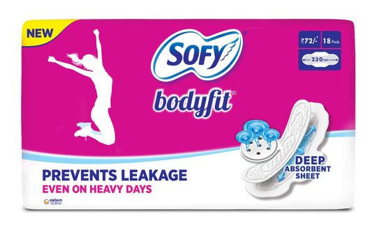 Sofy Body Fit Regular Pads - 18 Count