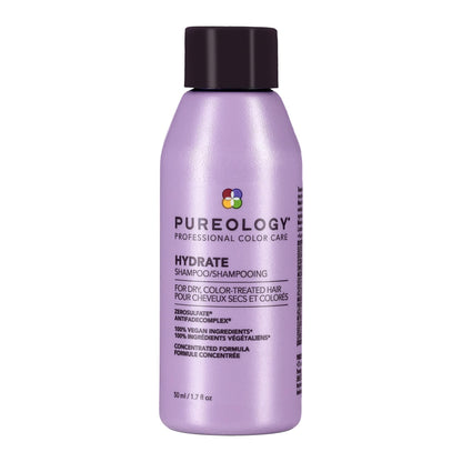 Pureology Hydrate Shampoo - For Dry or Color Treated Hair, Moisturizing Shampoo For Hydration & Softness, With Rose Extract & Green Tea, Vegan & Sulfate-Free