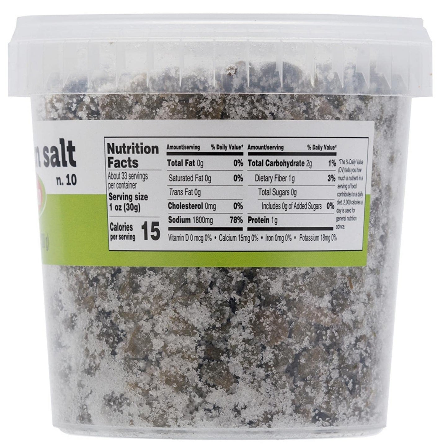FRATELLI D'AMICO Capers in Salt, Size #10, Italian Salted Capers, Caperi, NON-GMO, Product of Italy, Net wt. 35.3oz (1000g)
