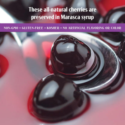 Hotel Starlino Maraschino Cherries | Great Tasting Italian Cherry for Premium Cocktails and Desserts | All-Natural Home Essentials For Your Bar Cart or Makes a Great Gift | 1kg Can, Pack of 1