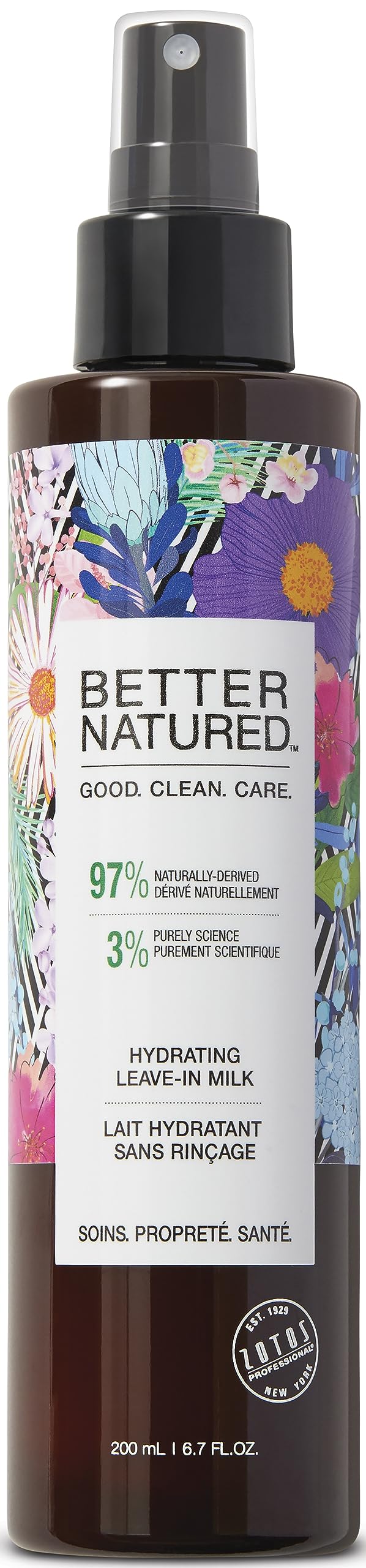 Better Natured Hydrating Leave-In Conditioner Treatment Spray Milk | Hydrate, Soften, Detangle | Vegan | Paraben Free