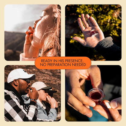 PACK IT HUB The Miracle Meal Communion Plus + Cups will simplify your communion experience: 100% Concord Grape Juice & Wafer - Box of 100 - Premium Quality - Made in the USA