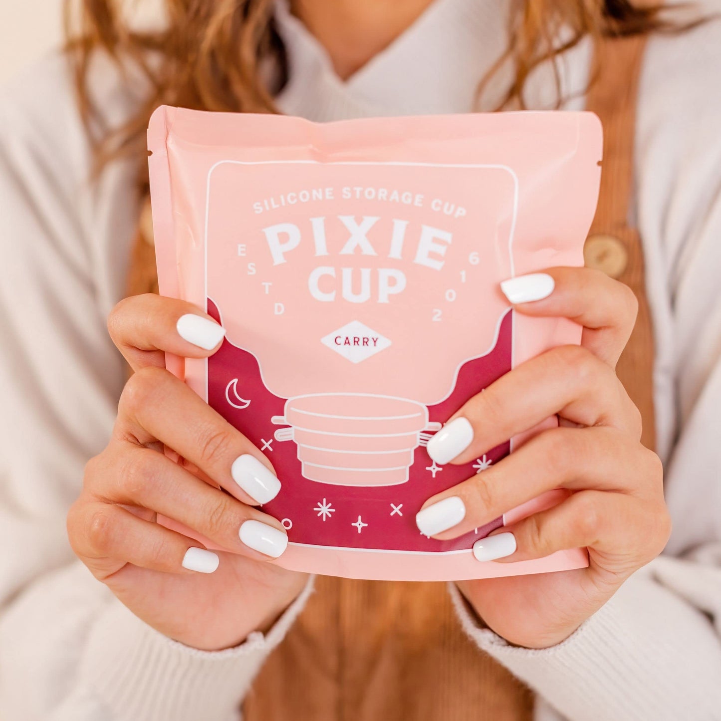 Pixie Menstrual Cup Compact Sterilizer for Feminine Care - Good for Public Restrooms, Camping or Dorms - Collapsible Cleaner Container for Your Menstrual Disc & Period Cup - Microwavable - Reusable