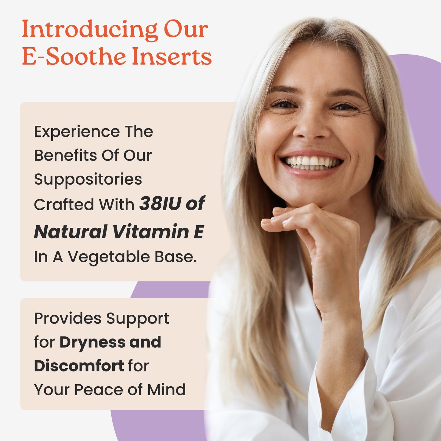 NewLife Naturals Vitamin E Inserts for Women - Vaginal Moisturizer Support for Moisture Hydration and Support - All Natural Feminine Care - 38IU - 2 x 24 Packs