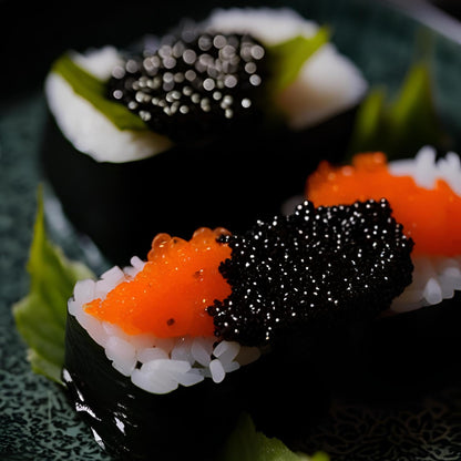 Pacific Secrets Black Vegan Caviar | Seaweed | No-Fish | Kosher | 4.4 oz Glass Jar