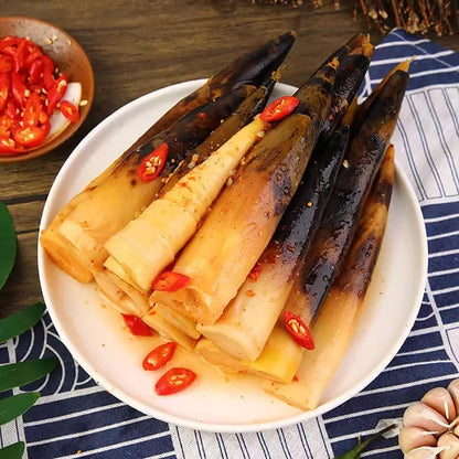 17.6OZ Bamboo Shoots To Eat,Instant Spicy Chinese Snacks,Bamboo Food,Chinese Snack,Spicy Strips