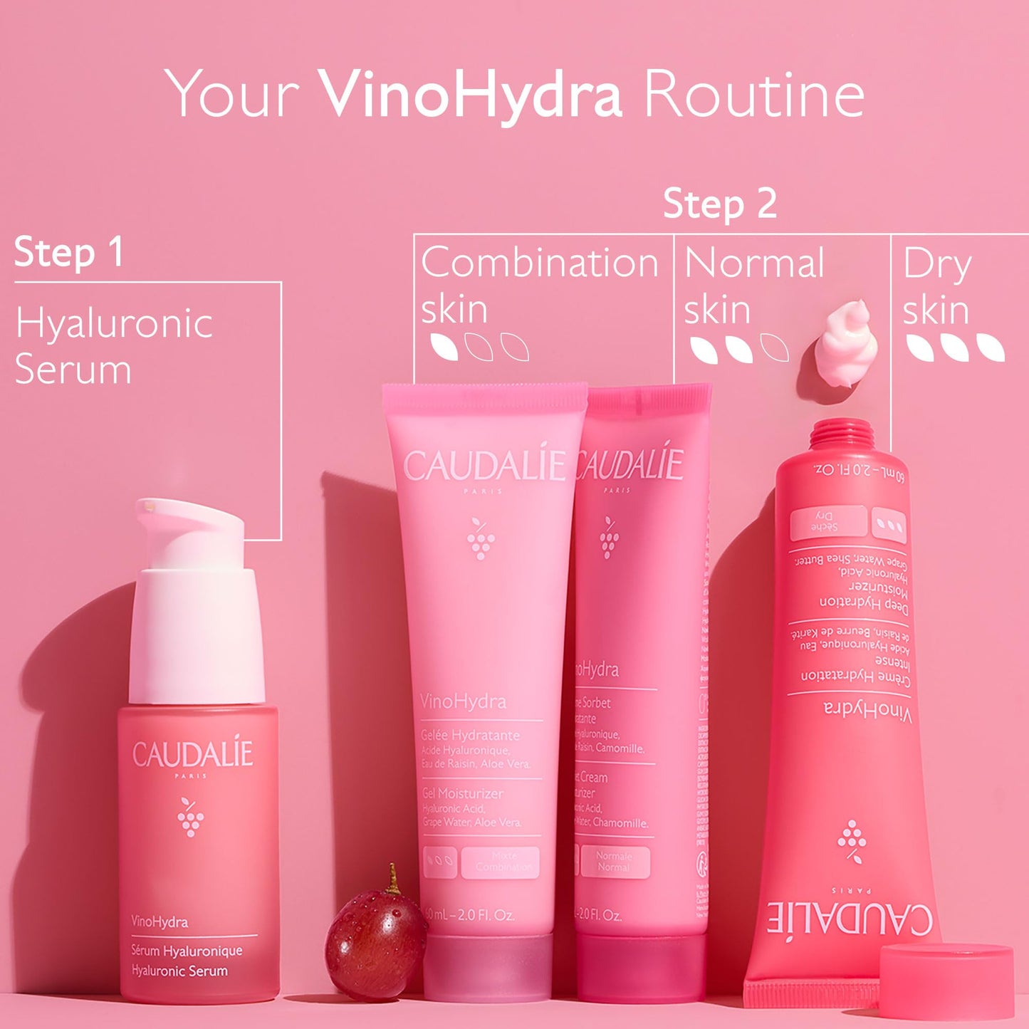 Caudalie VinoHydra Gel Moisturizer with Hyaluronic Acid & Aloe Vera - 60 mL