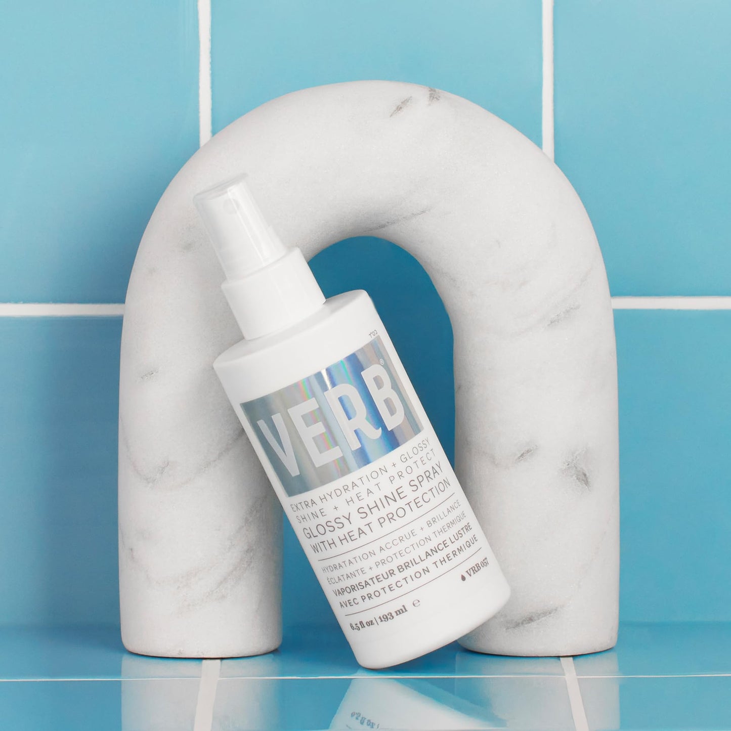 VERB Glossy Shine Spray - Moisturizing Heat Protection Hair Spray - Adds High Shine and Primes for Styling - Vegan, No Parabens or Harmful Sulfates