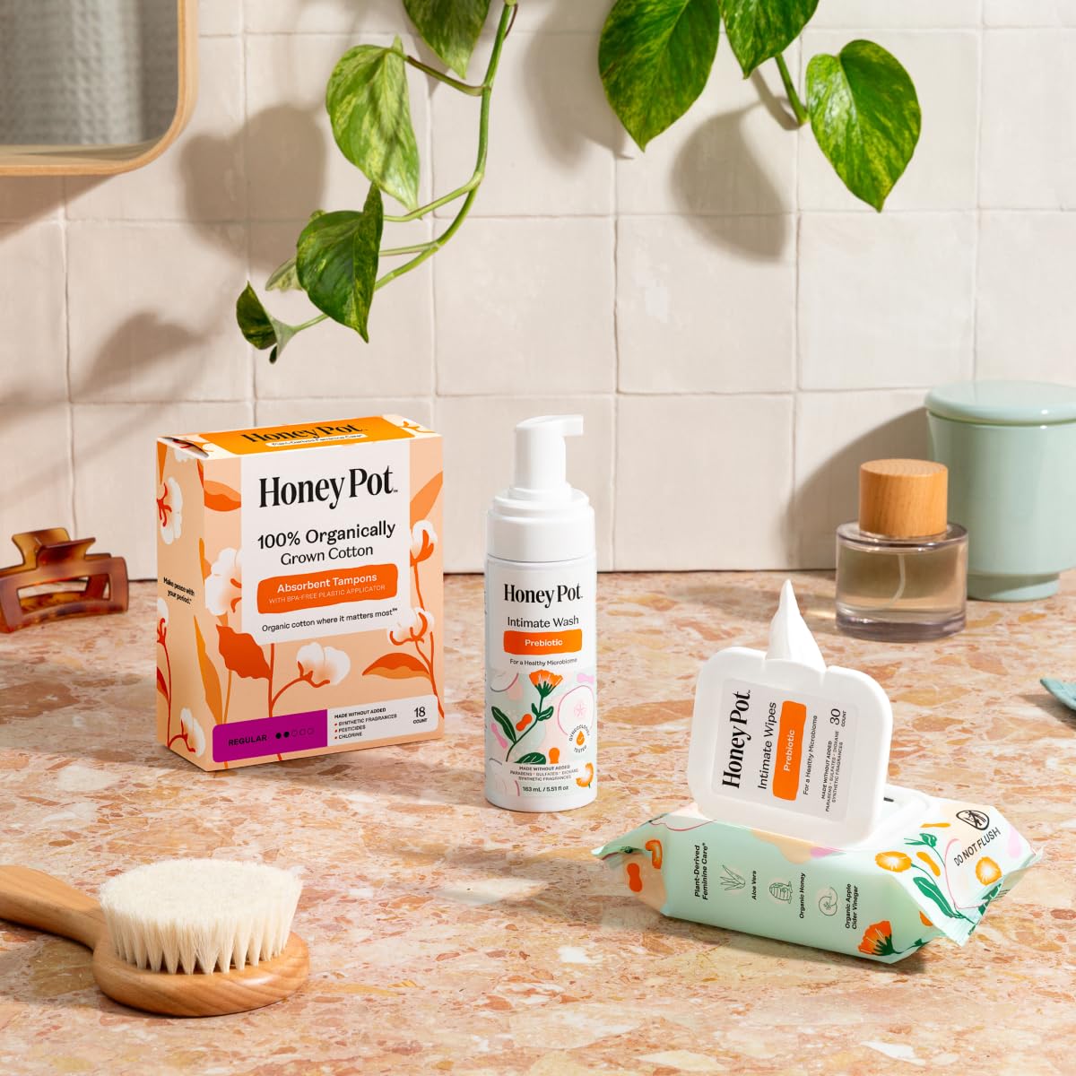 The Honey Pot Company - Prebiotic Feminine Wash - Herbal Infused - Sensitive Skin Types - PH Balanced Plant Based Hygiene Products - 5.51 Fl Oz