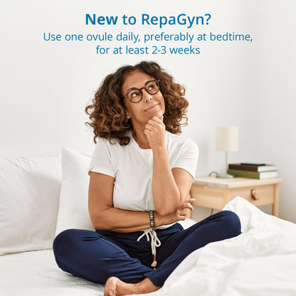 RepaGyn's Vaginal Moisturizer |Useful in Burning, Itching, Vaginal Lubrication | Natural and Non-hormonal | Effective in Menopause Dryness and Mucosa Healing