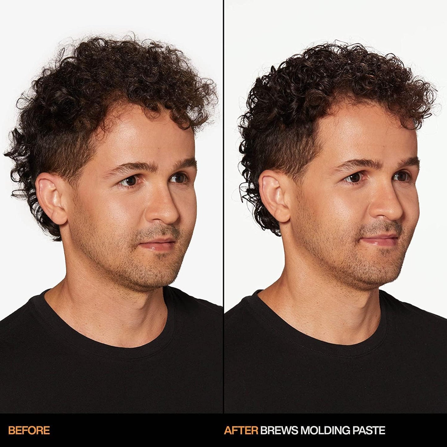 Redken Brews Molding Paste For Men For all Hair Types - High Hold & Maximum Control, Natural and Matte Finish, Sulfate-Free