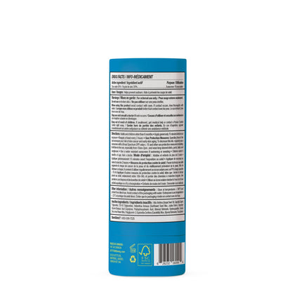 ATTITUDE Mineral Face Sunscreen Stick for Kids, SPF 30, EWG Verified, Plastic-Free, Broad Spectrum UVA/UVB Protection with Zinc Oxide, Dermatologically Tested, Vegan, Unscented, 0.7 Ounce