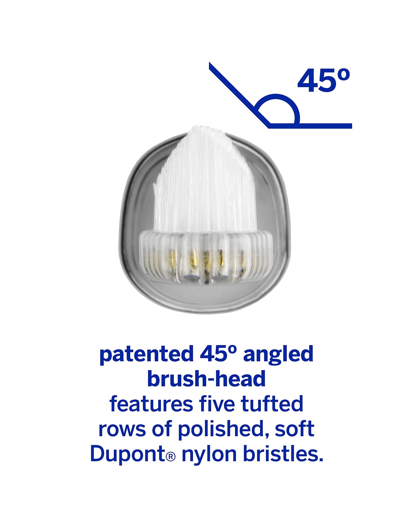 Supersmile Zina45 Replacement Brush Heads for Sonic Pulse Toothbrush