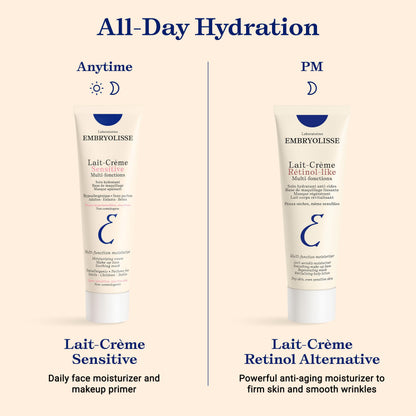 Embryolisse Lait Creme Sensitive Moisturizer. Hypoallergenic Face & Body Cream for All Skin Types With Aloe Vera & Shea Butter. Fragrance Free & Suitable for Sensitive Skin
