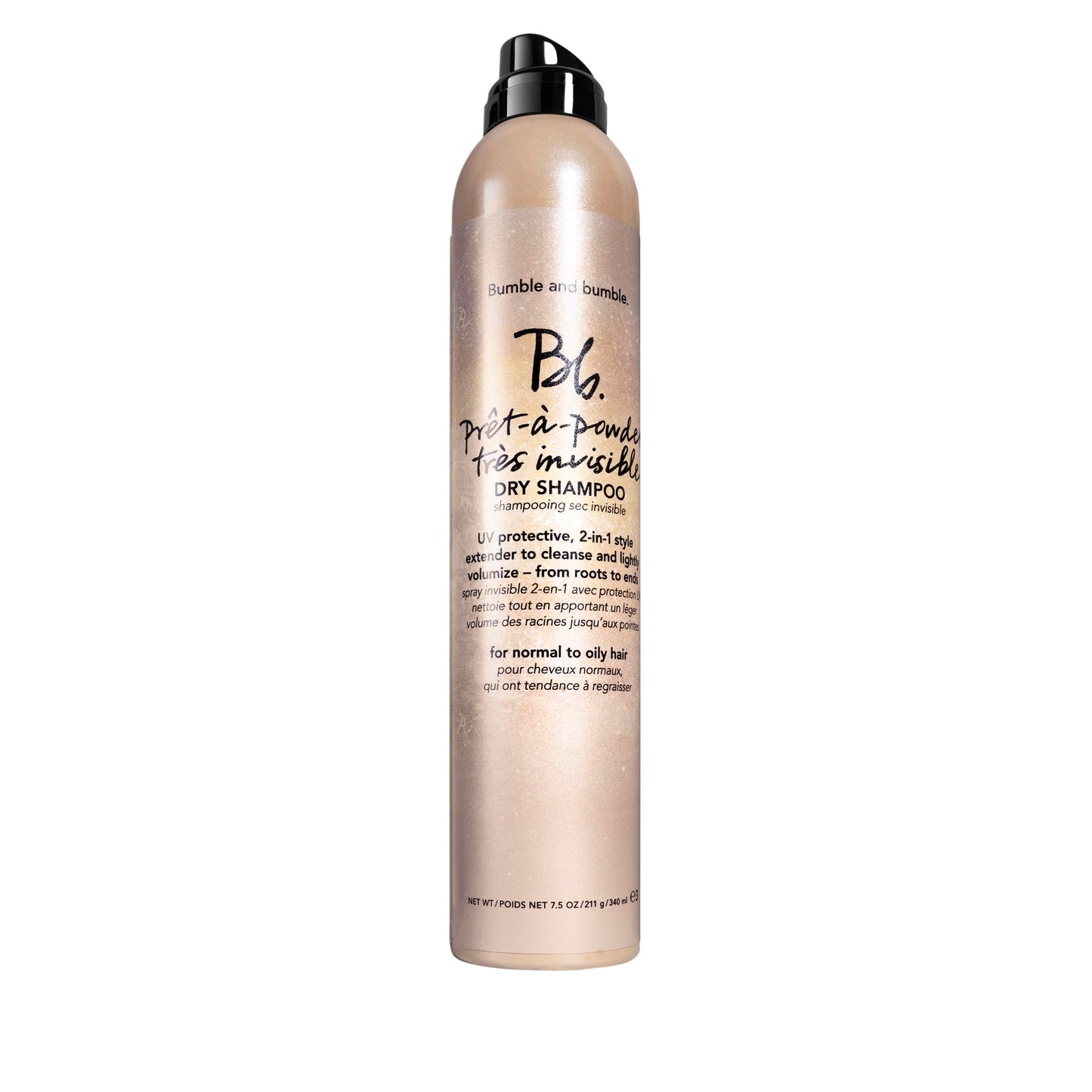 Bumble and bumble. Prêt-à-powder Très Invisible Volumizing Dry Shampoo | Volumizing, Dry-Cleansing, UV Protective + Absorbs Oil | Curly, Wavy, Straight
