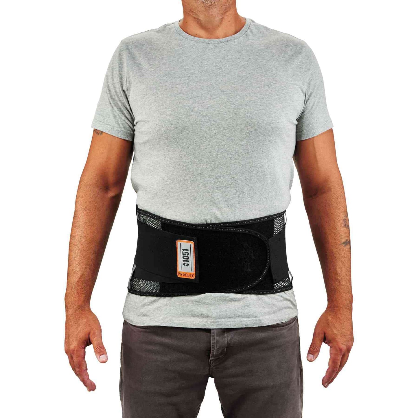 Ergodyne ProFlex 1051 Mesh Back Support, Large, Black