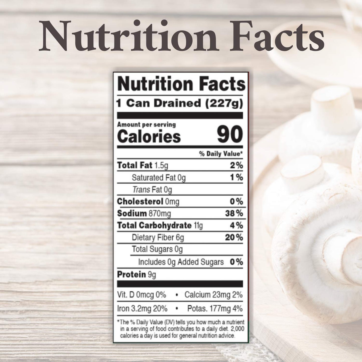 Roland Foods Whole Peeled Straw Mushrooms, Specialty Imported Food, 15 Ounce Can, Pack of 8
