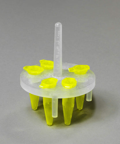 SP Bel-Art ProCulture Round Microcentrifuge Floating Bubble Rack; For 1.5ml Tubes, 8 Places, Fits in 400ml Beakers (F18875-0400) Made in USA