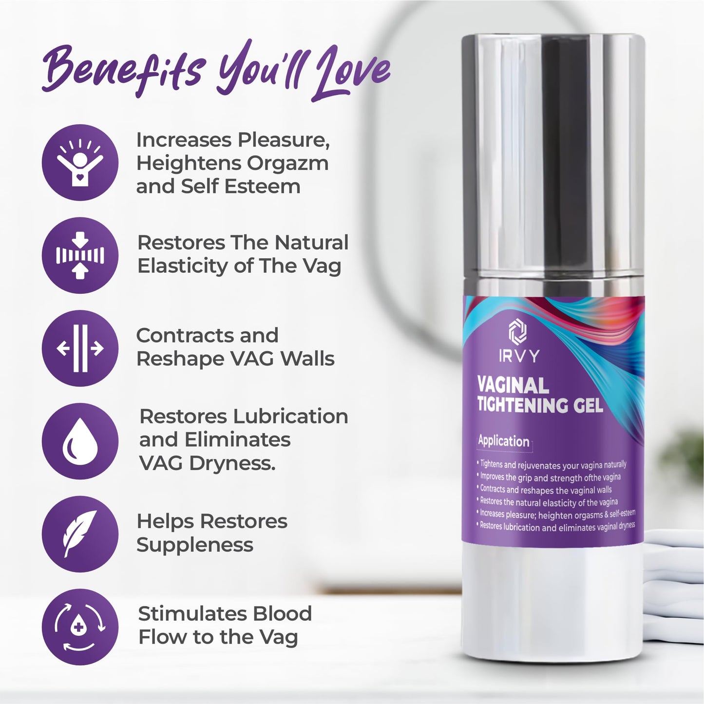 Premium Vaginial Tightening Cream for Vag Instantly - Feminine Care for Vaginal Tightening Gel Products (1 Fl Oz)