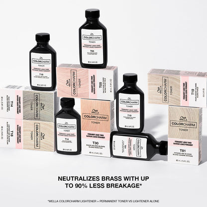 COLORCHARM Permanent Liquid Hair Toners | Neutralize Brass | Healthy-Looking Blondes Tones | Vegan & Free of Parabens