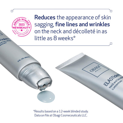 Obagi ELASTIderm Neck & Décolleté Lifting Concentrate with Patented Bi-Mineral Contour Complex, Retinoid & Alpha-Arbutin Clinically Proven to Reduce Fine Lines & Wrinkles – 2 oz