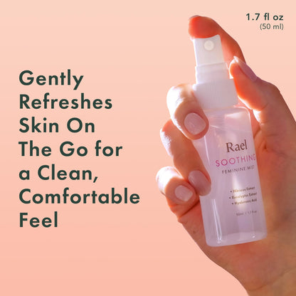 Rael Feminine Spray, Soothing Mist for Women, On-the-Go, Clean Ingredients (1.7 Fl Oz, Pack of 2)