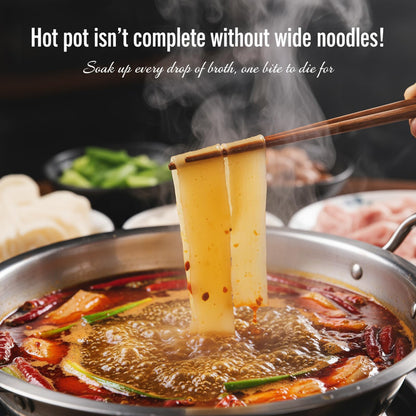 SODGHYTR Chinese Glass Noodles,35.28 oz (Pack of 4), Sweet Potato Noodles, Chewy Wide Noodles, Kuanfen, Sichuan Extra Wide Vermicelli,Hot Pot Noodles for Japchae Dish and Soup, 宽粉