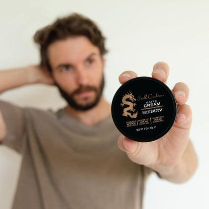 Billy Jealousy Stable Condition Matte Cream for Men with Natural Hold and Matte Finish, Reworkable, Lightweight, Water Based Hair Styling Product, Vanilla & White Musk Scent, 3 Oz.