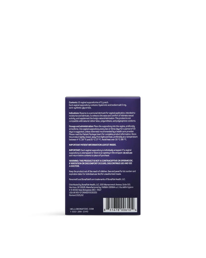 Bonafide Vaginal Dryness Relief (Revaree) with Hyaluronic Acid. Relief from dryness & painful sex. — 1-Month Supply