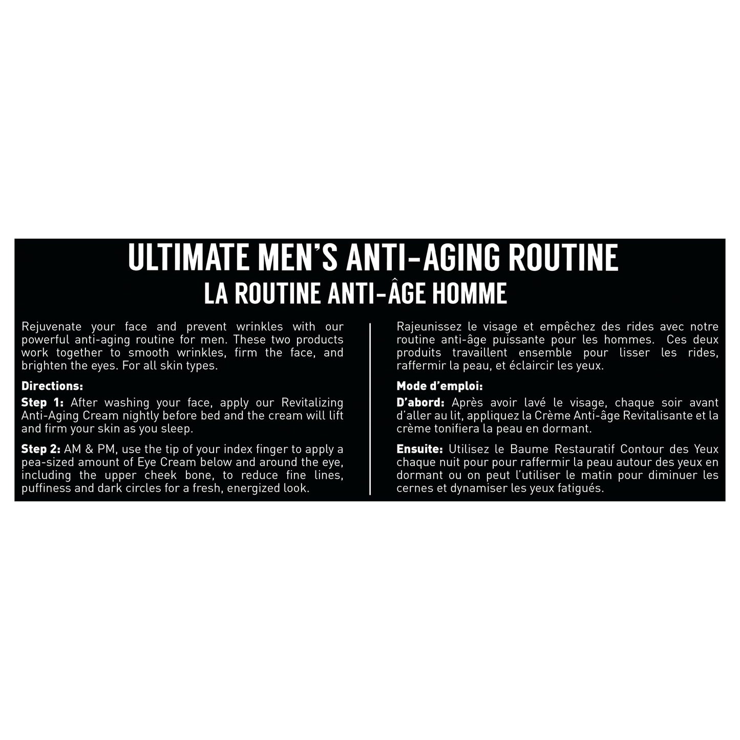 Brickell Men's Ultimate Anti-Aging Routine, Anti-Wrinkle, Night Face Cream and Eye Cream to Reduce Puffiness, Wrinkles, Dark Circles, Under Eye Bags, Natural and Organic, Scented