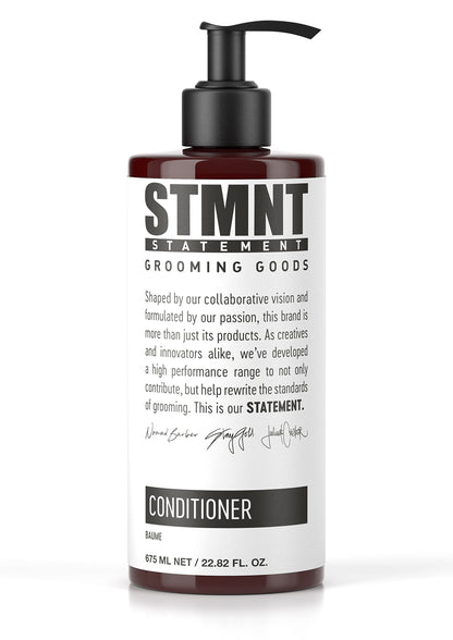 STMNT Grooming Goods Conditioner | Softens Hair | Restores Shine | Moisturizing Formula w/Activated Charcoal & Menthol | All Hair Types