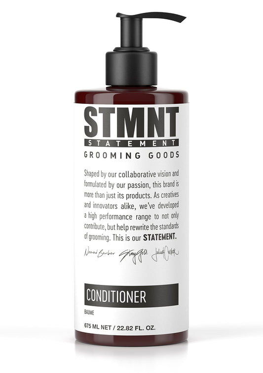 STMNT Grooming Goods Conditioner | Softens Hair | Restores Shine | Moisturizing Formula w/Activated Charcoal & Menthol | All Hair Types