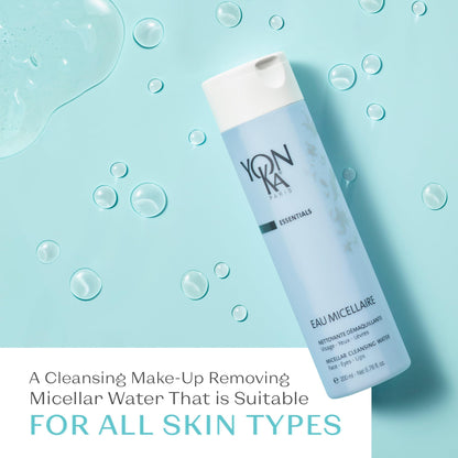 Yon-Ka Eau Micellaire Micellar Water and Cleansing Makeup Remover Gentle Face Wash with to Remove Impurities Hydrate Paraben-Free