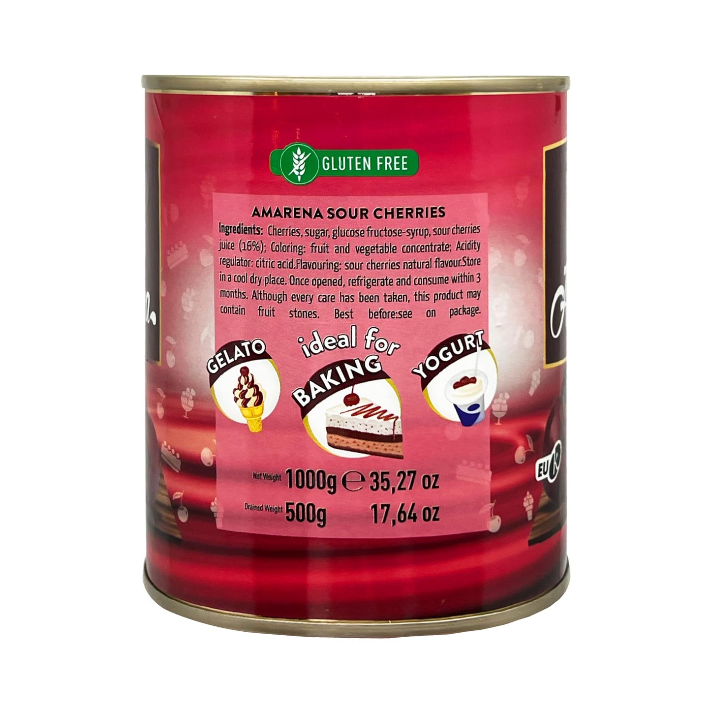 Sanniti REX Amarena Cherries in Syrup, 35.27 Ounce
