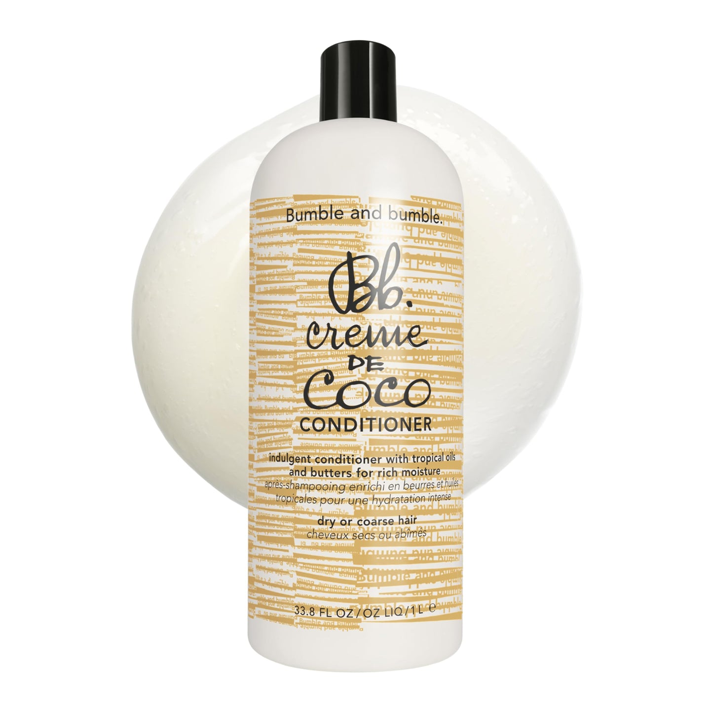Bumble and bumble. Creme De Coco Coconut Conditioner | For Rich Moisture | Anti Frizz + Hydrating | Curly, Wavy, Straight