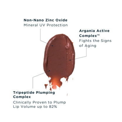 FRÉ Plump Me Peptide Lip Tint SPF 30 (Cassis) – 4-in-1 Plumping & Hydrating Mineral SPF 30 Lip Tint with 100% Non-Nano Zinc Oxide, Clean, Vegan Lip Care