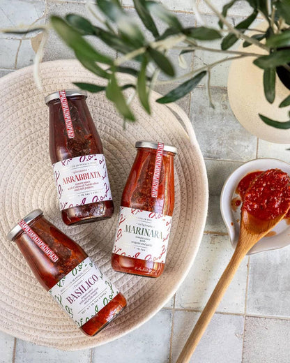 Zia Pia Arrabbiata Tomato Sauce - 15.1 Ounce | Authentic Italian Pasta Sauce | Small Batch | Made in Italy |