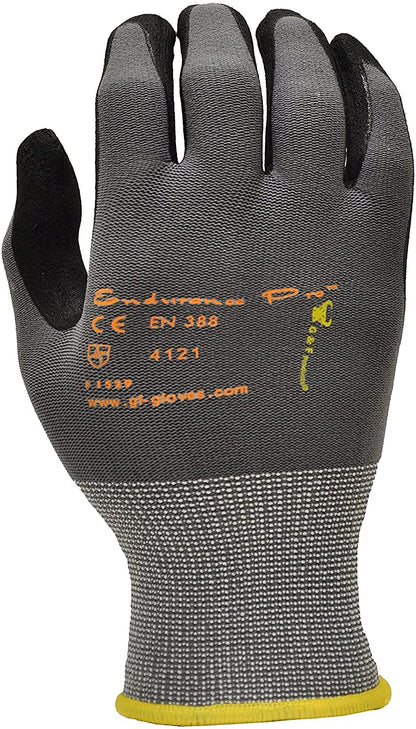 ATG / Maxiflex PIP Large Ultimate by ATG Black Latex Palm And Finger Coated Work Gloves With Nylon Liner And Continuous Knit Wrist (34-874 Large)