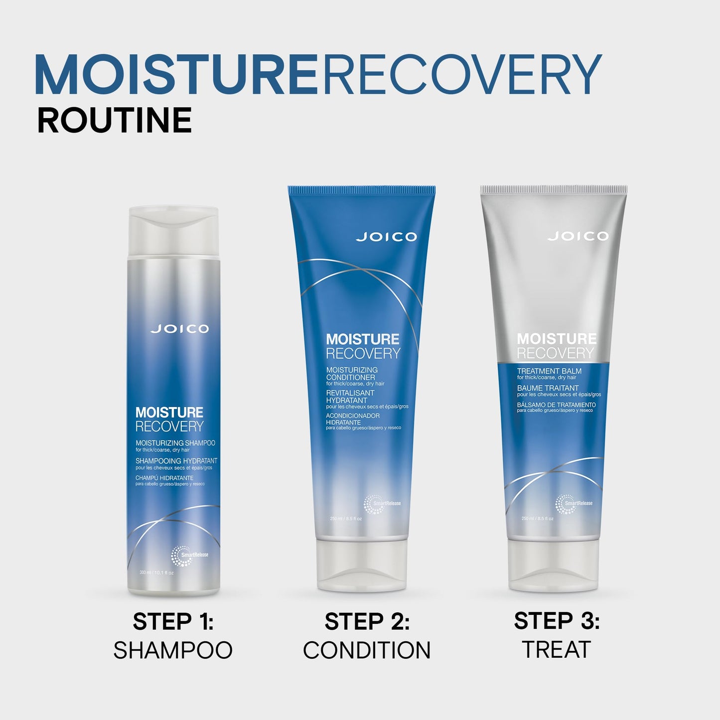 Joico Moisture Recovery Treatment Balm | For Thick, Coarse, Dry Hair | Replenish Moisture | Restore Smoothness & Elasticity | Strengthen Hair | Reduce Breakage & Frizz | With Jojoba Oil & Shea Butter